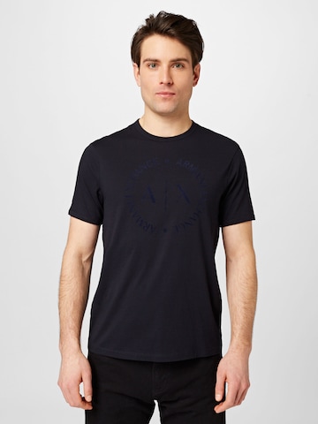 ARMANI EXCHANGE - Camiseta en azul: frente