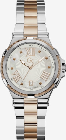 Gc Analog Watch 'Structura Cable' in Silver: front