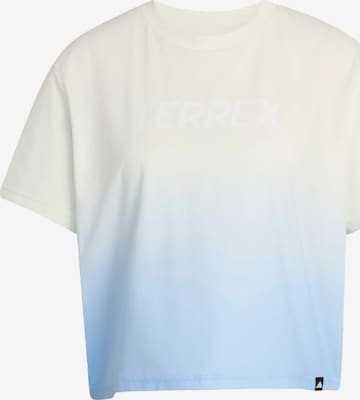 ADIDAS TERREX Performance shirt in White: front