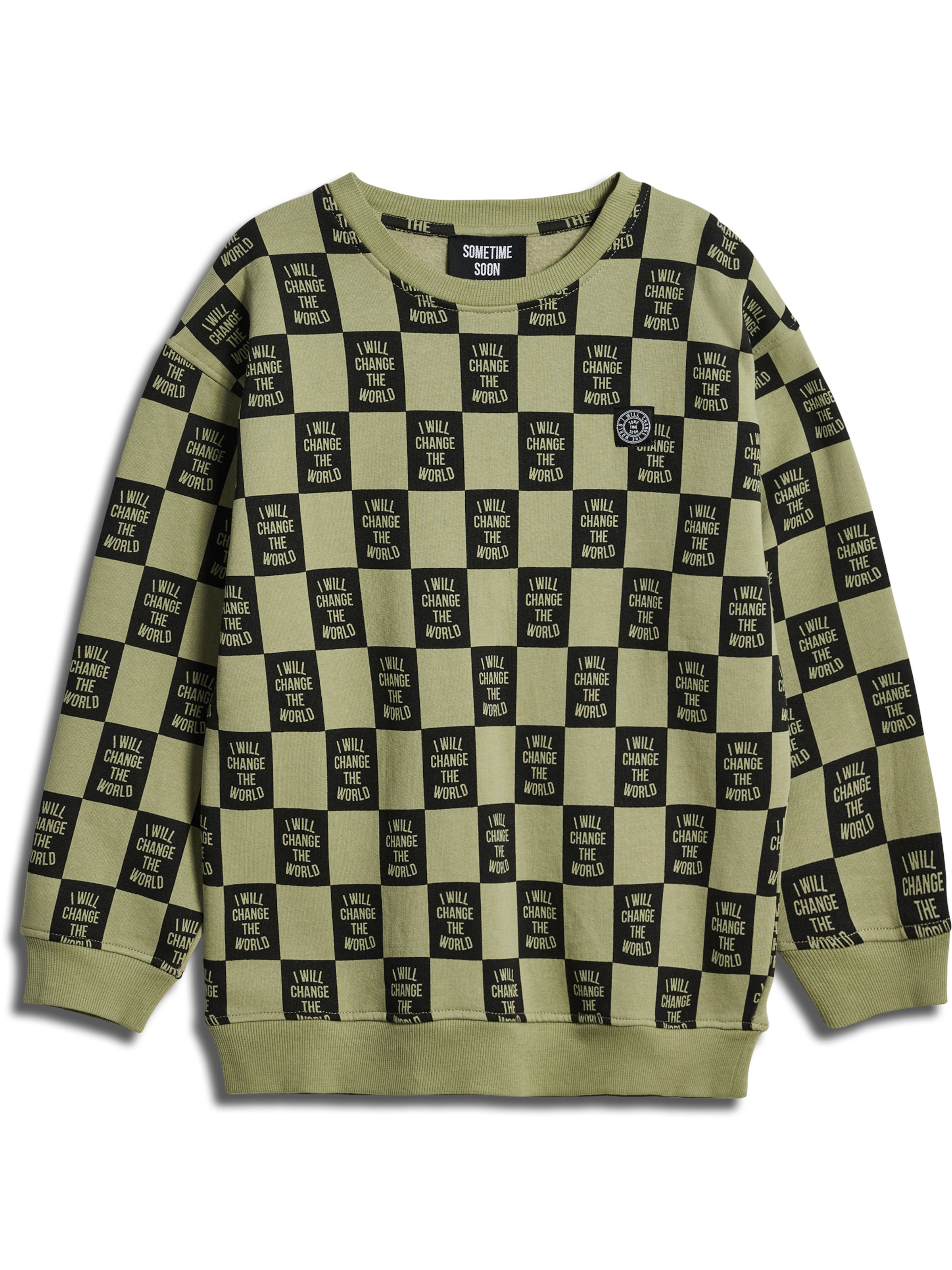 SOMETIME SOON Sweatshirt i grøn: forside