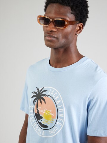 Maglietta 'JJPalm' di JACK & JONES in blu