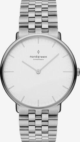 Nordgreen Analog Watch in Silver: front