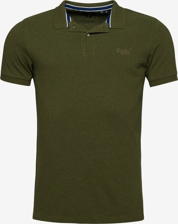 T-Shirt 'CLASSIC' Superdry en vert : devant