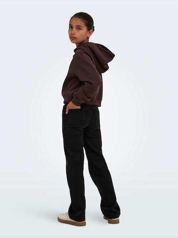 ONLY GIRLS Wide leg Jeans 'KOGJUICY-WAUW' i svart