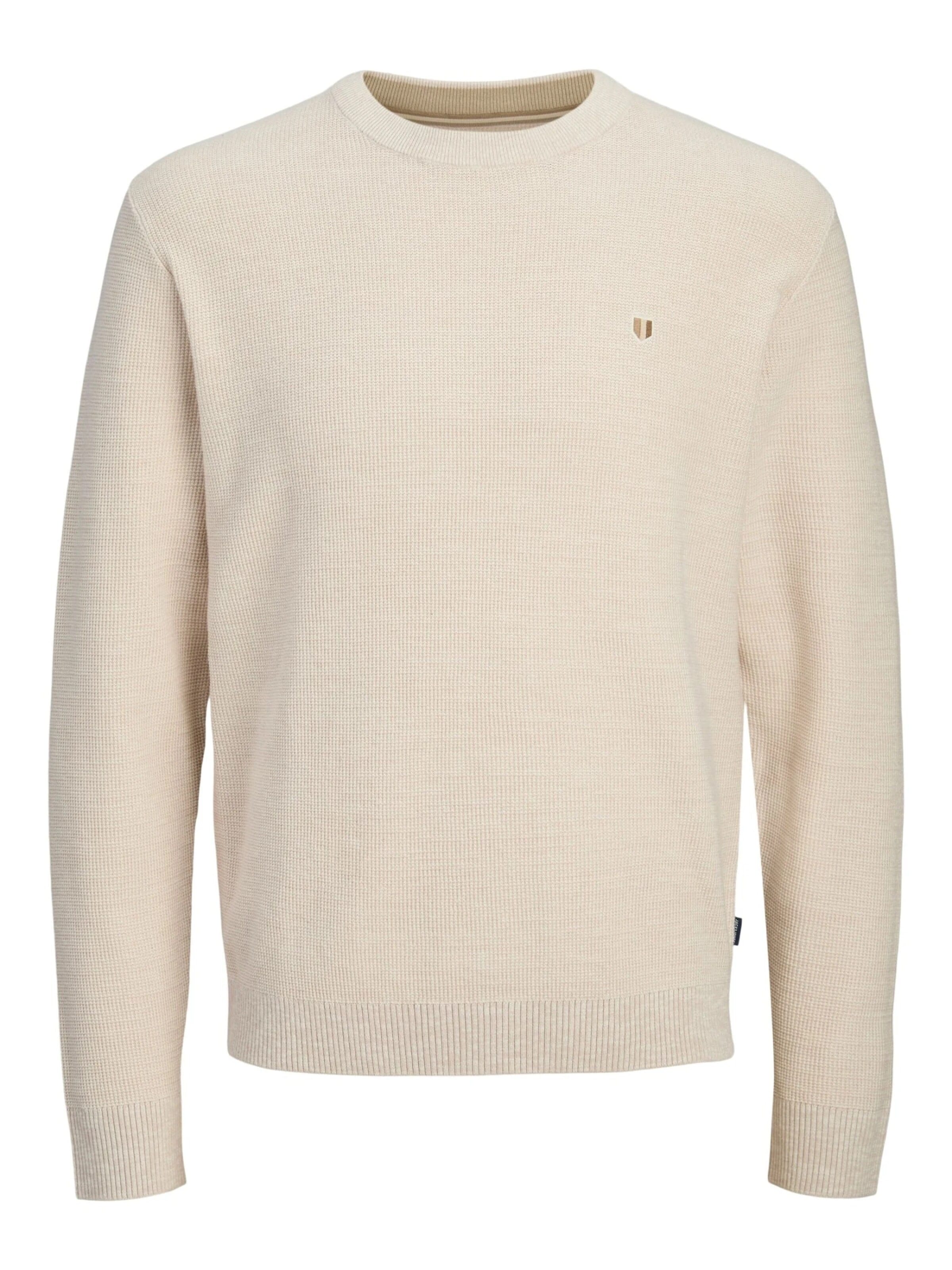JACK & JONES Pullover '12284353'‌‌‌‌‌‌‌ in Weiß: Vorderseite