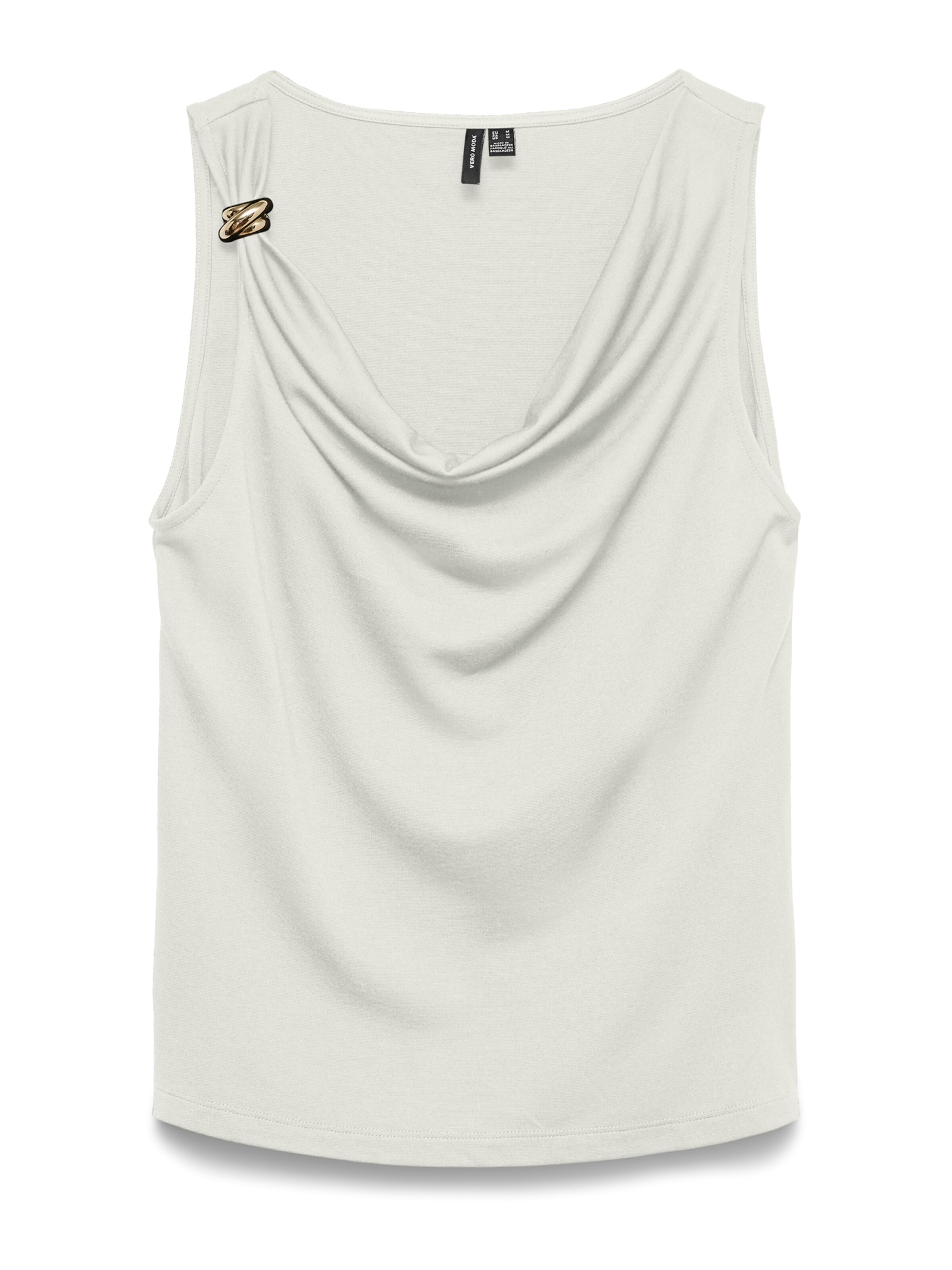 VERO MODA Top 'VMCARLY' | bela barva: sprednja stran