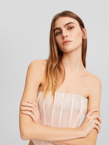 Bershka Top w kolorze beżowy