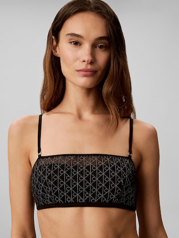 Calvin Klein Bandeau BH in Zwart
