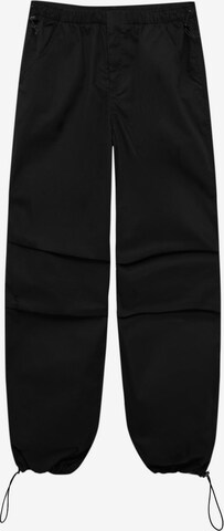 Pull&Bear Spodnie w kolorze czarny: przód