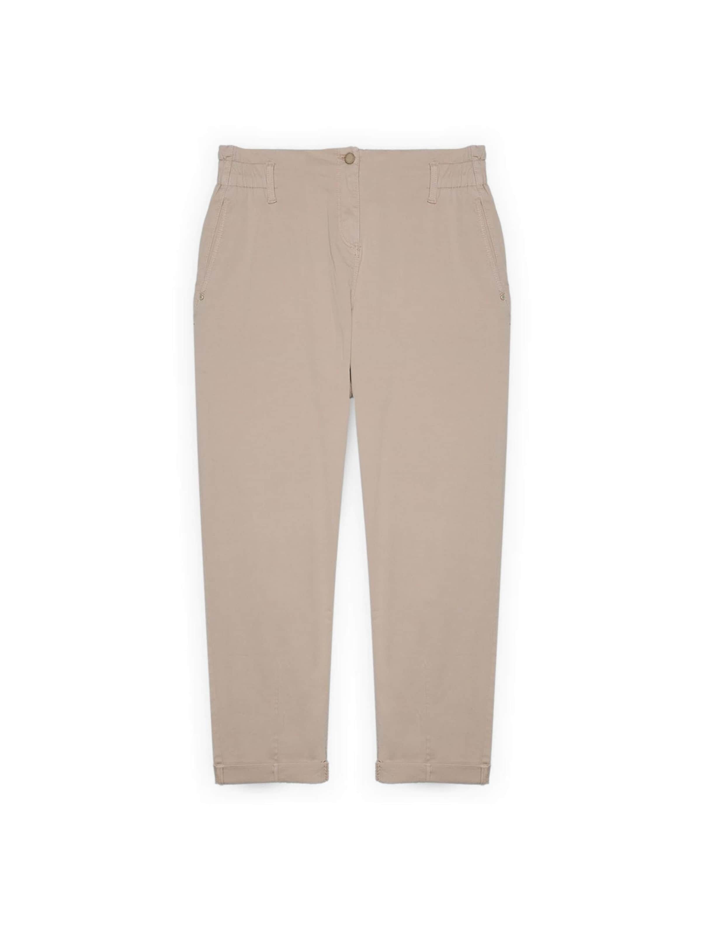 Fiorella Rubino Regular Broek in Beige: voorkant