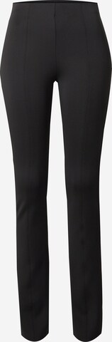 Evazați Pantaloni de la Calvin Klein pe negru: față