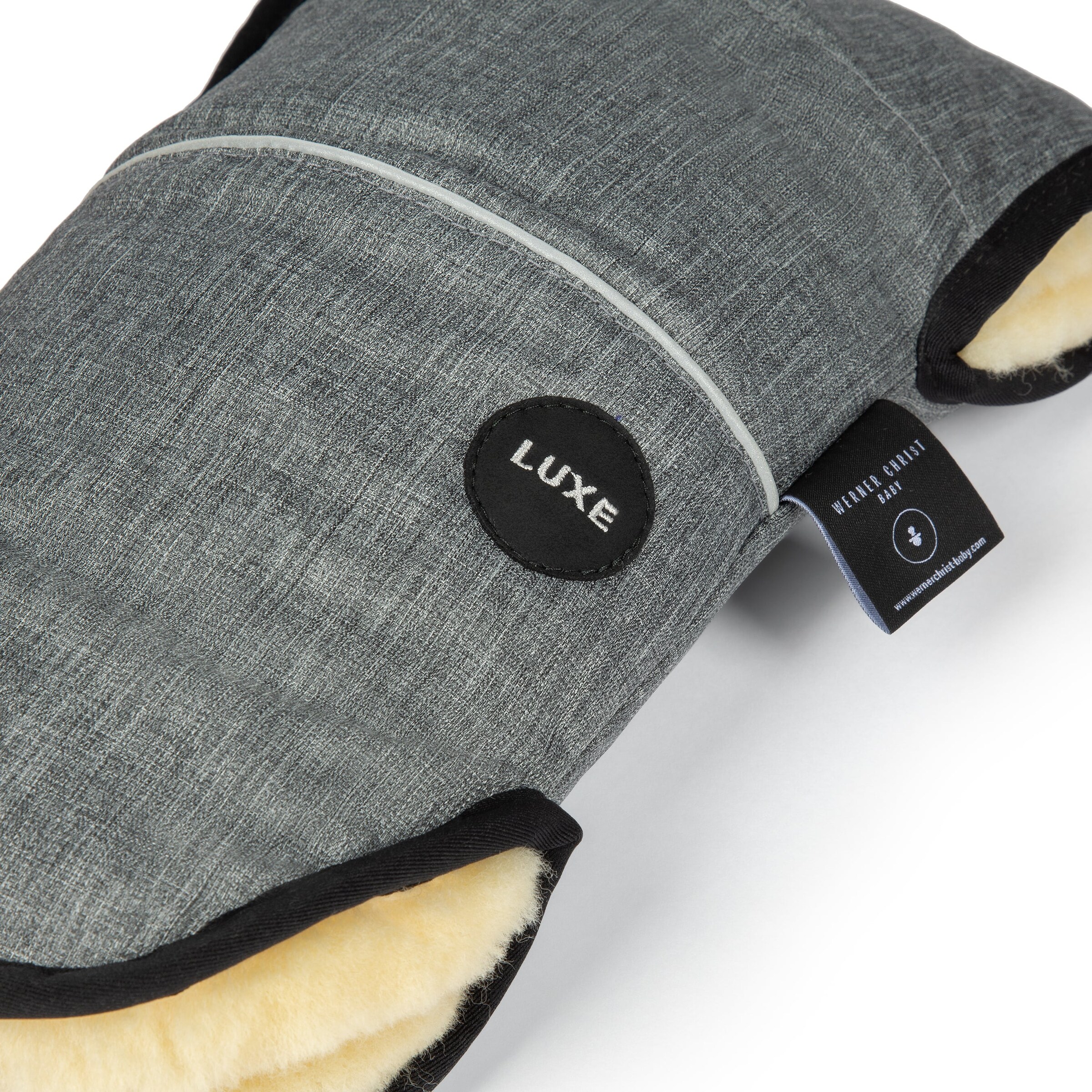 Werner Christ Baby Pushchair Accessories 'Glovy Luxe' in Grey