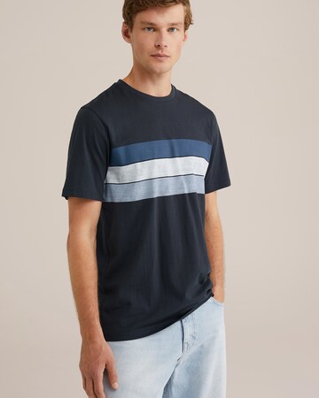 WE Fashion Тениска в синьо: отпред