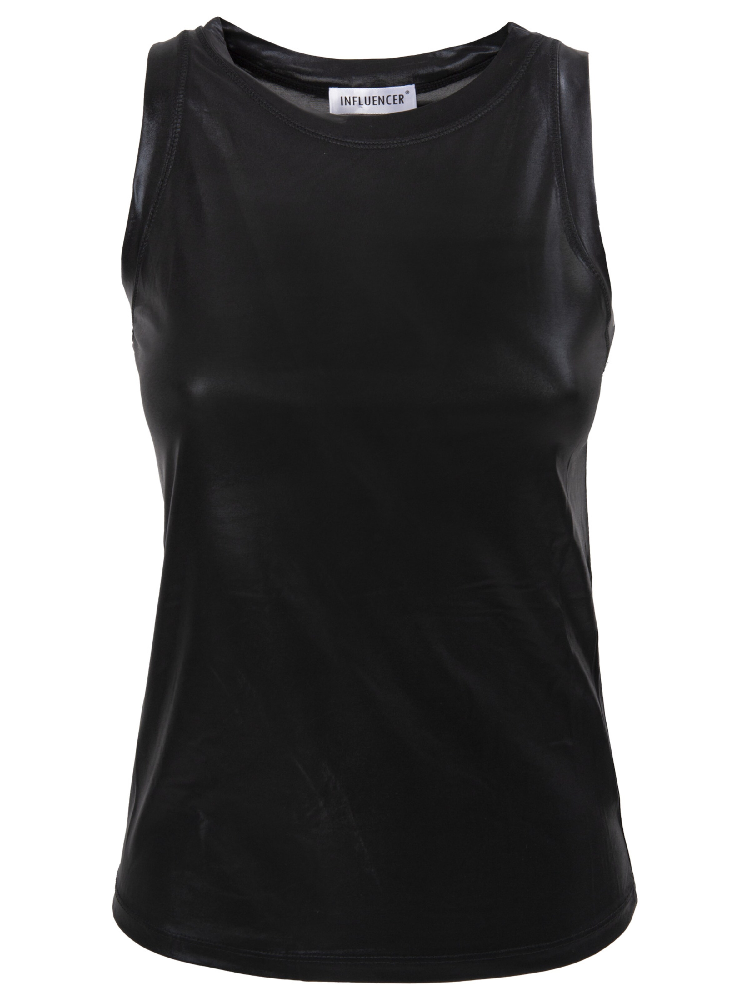 Influencer Top in Black: front