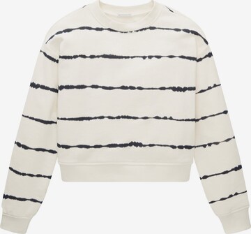 TOM TAILOR Sweatshirt in White: front