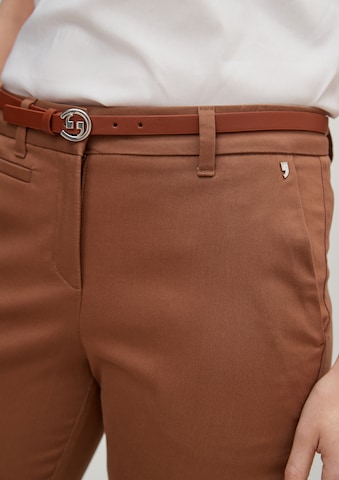 COMMA Slimfit Hose in Braun