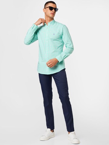 Coupe slim Chemise Polo Ralph Lauren en vert