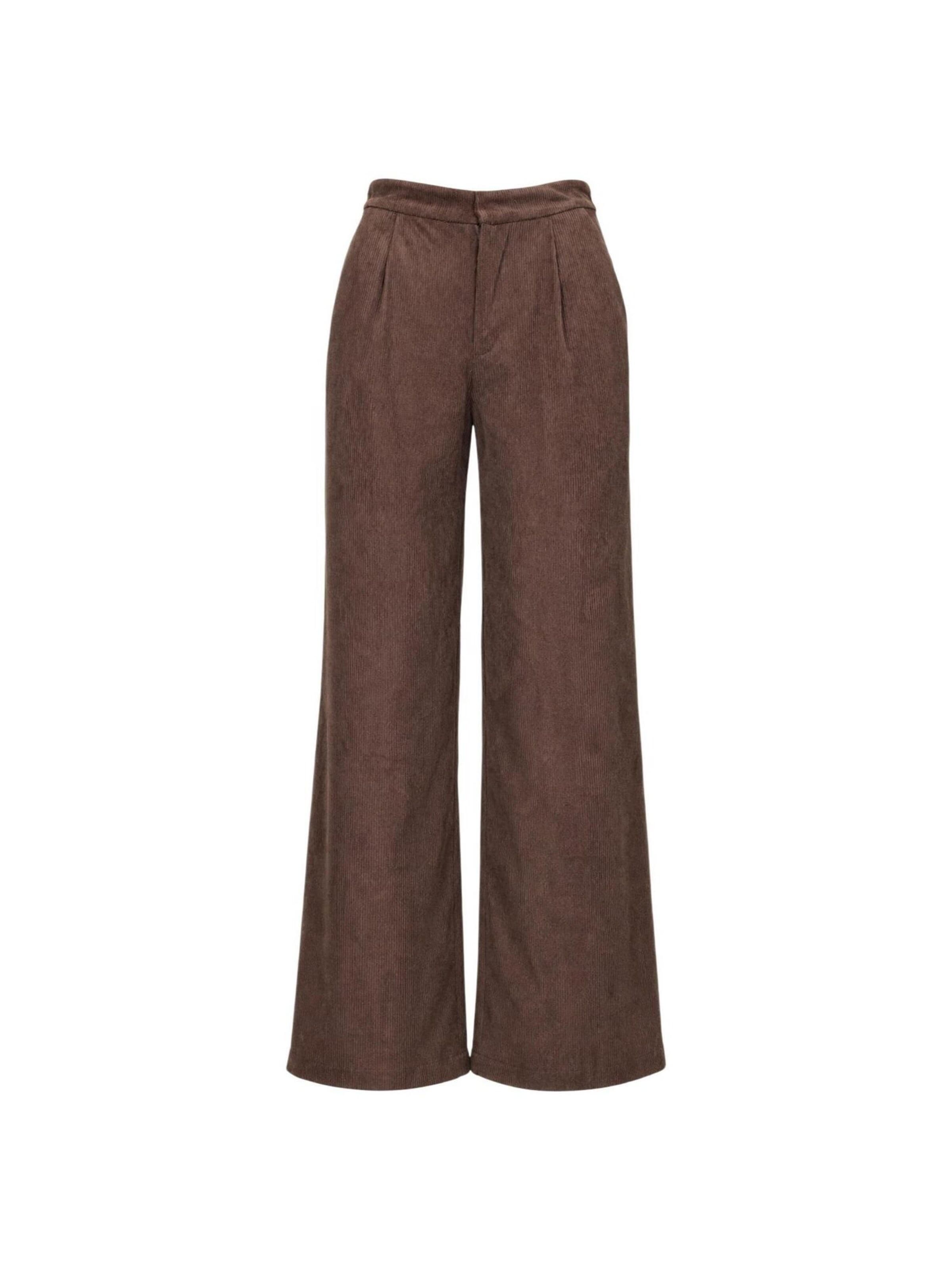 I AM Wide leg Trousers 'ZAFFIRO TAILORED PANT SLI6PT026232D' in Brown