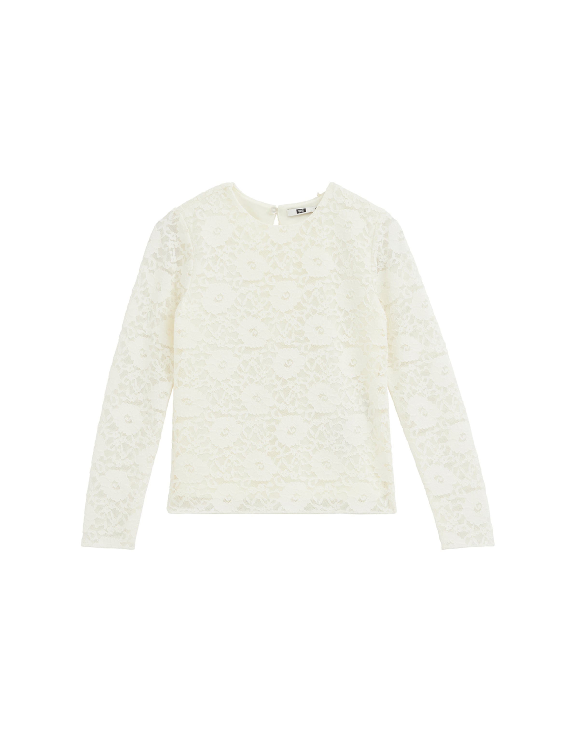 WE Fashion Shirt in Wit: voorkant