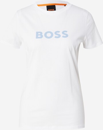 BOSS Shirt 'Elogo 5' in White: front