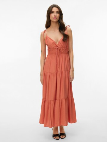 VERO MODA Summer Dress 'VMATHENA' in Orange: front
