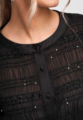 Ombre Blouse in Black