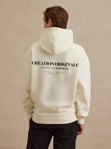 Sweat-shirt 'Malte' DAN FOX APPAREL en blanc : devant
