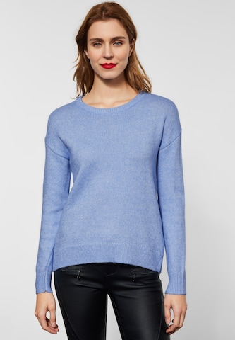 STREET ONE Sweater in Blue: front