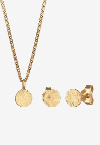 ELLI Jewelry Set 'Plättchen' in Gold