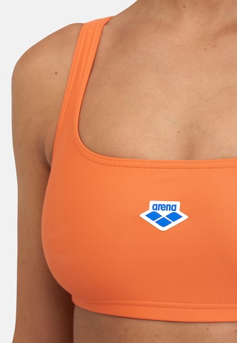 ARENA Bustier Sportbikini 'Icons' in Oranje