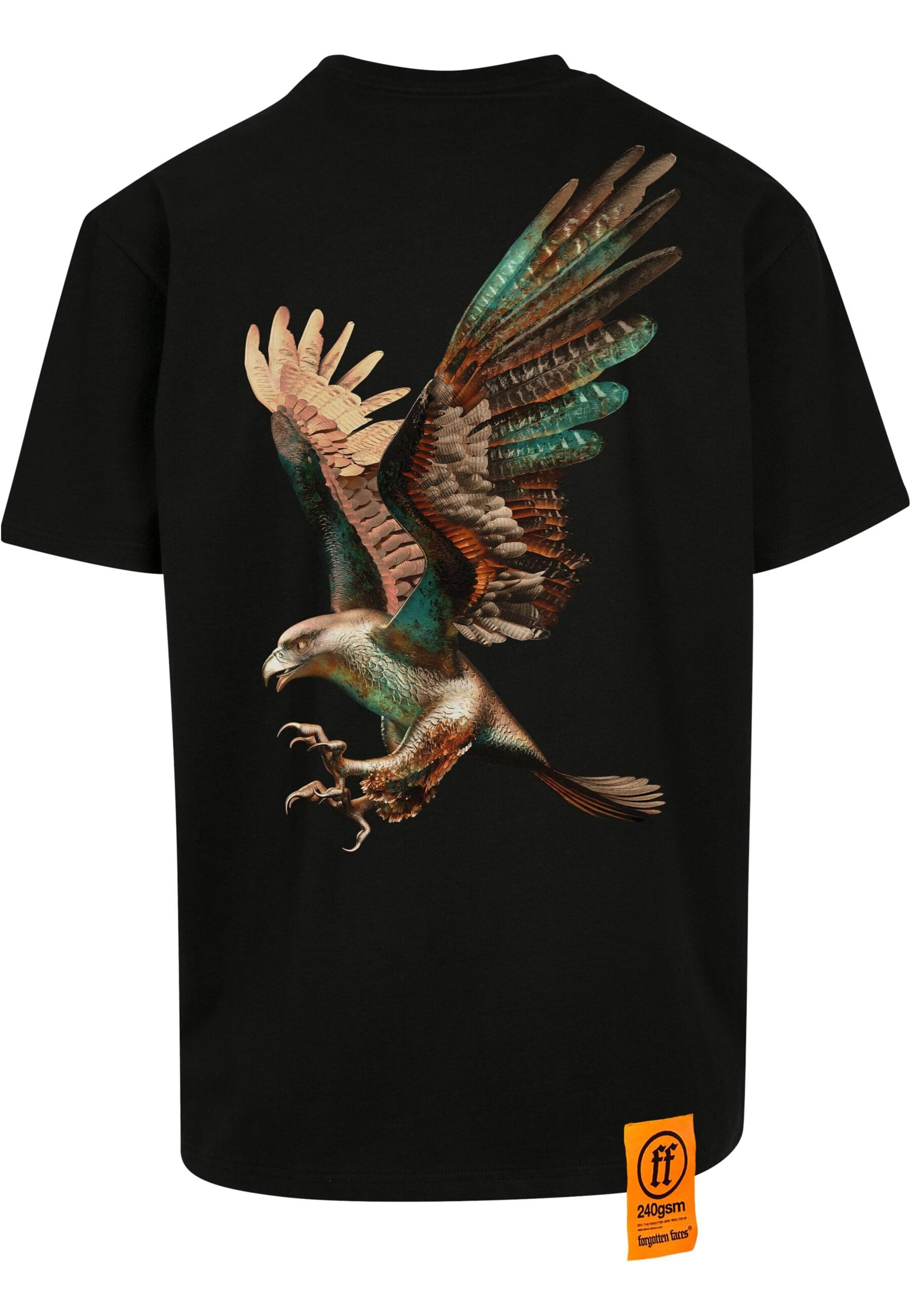T-Shirt 'Falcon' Forgotten Faces en noir