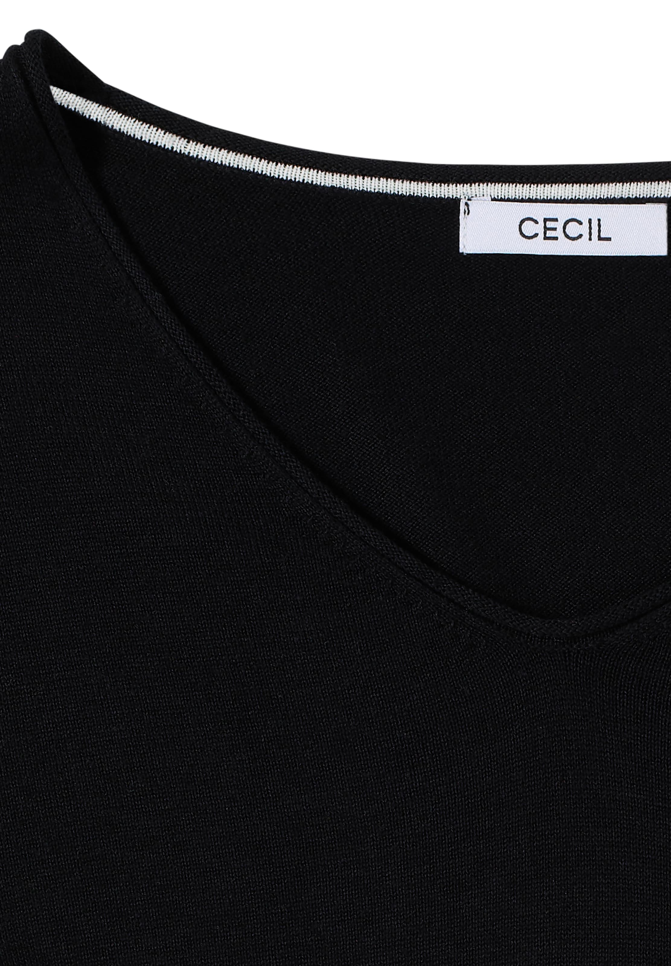 CECIL Pullover in Schwarz