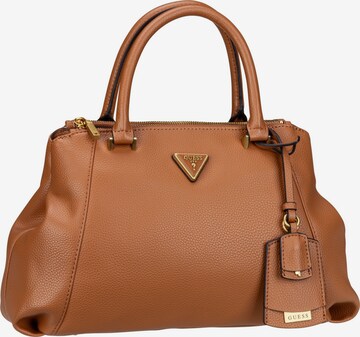 GUESS Handbag 'Laryn Luxury Satchel' in Brown: front