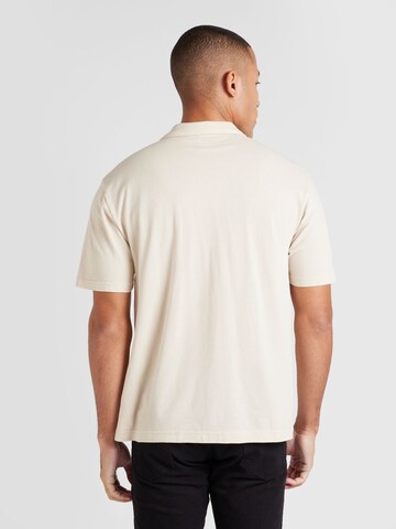 T-Shirt 'JOHNNY COLLAR' GAP en beige