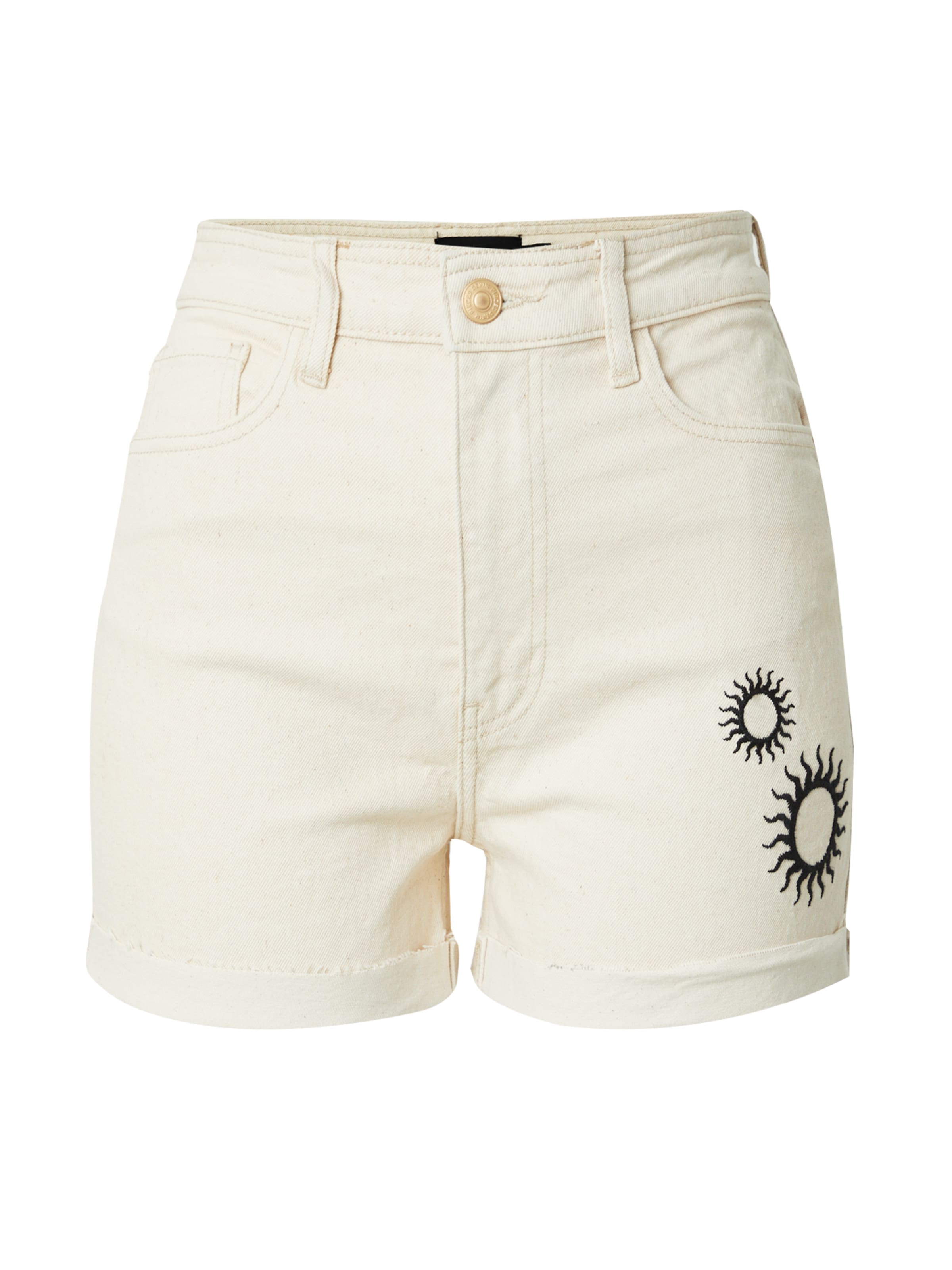 PIECES Regular Дънки 'PCAMER' в бежово: отпред