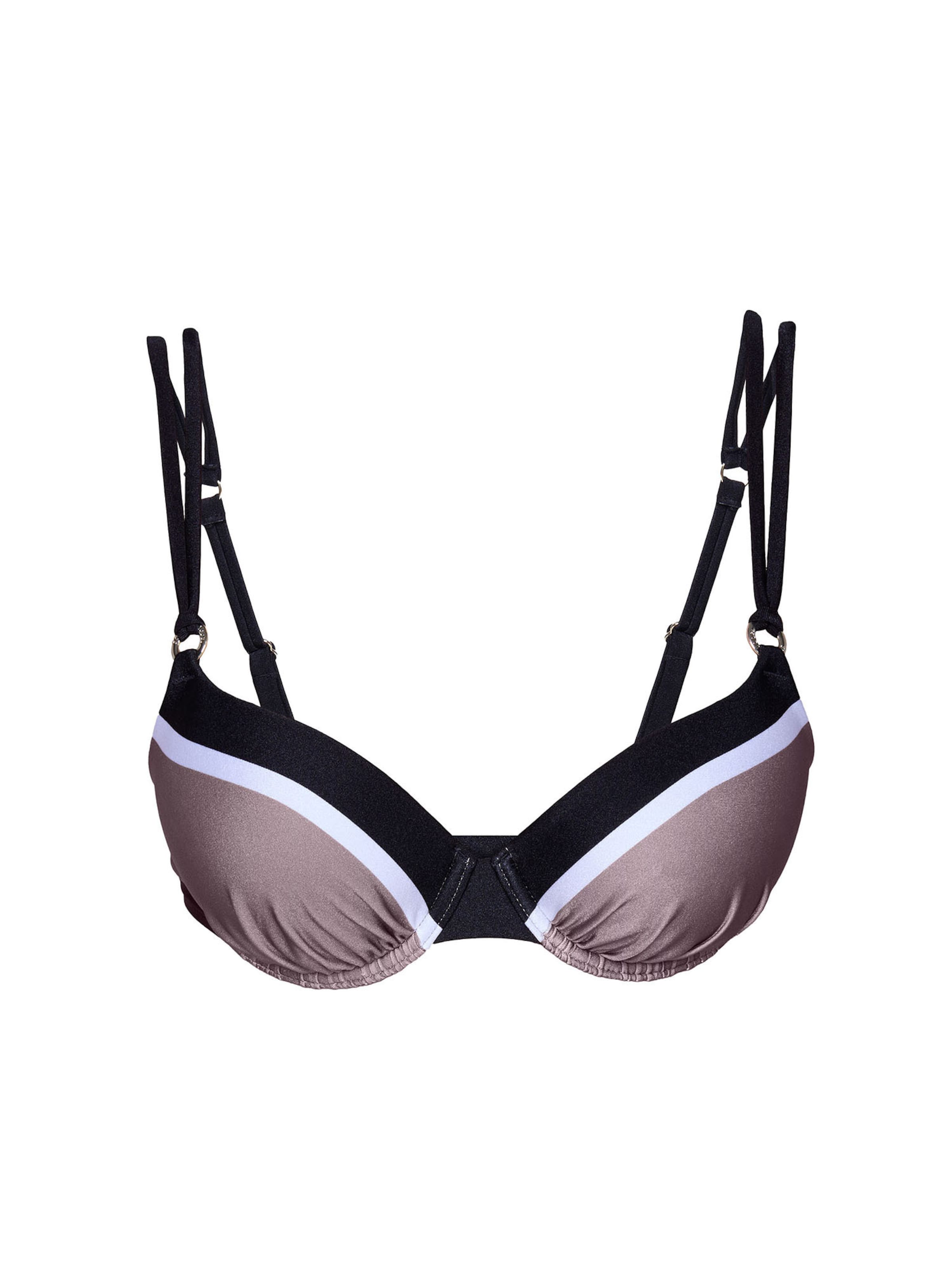 JOOP! Bustier Bikinitop ' Eleganz ' in Beige: voorkant