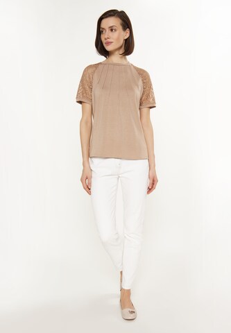 Chemisier Usha en marron