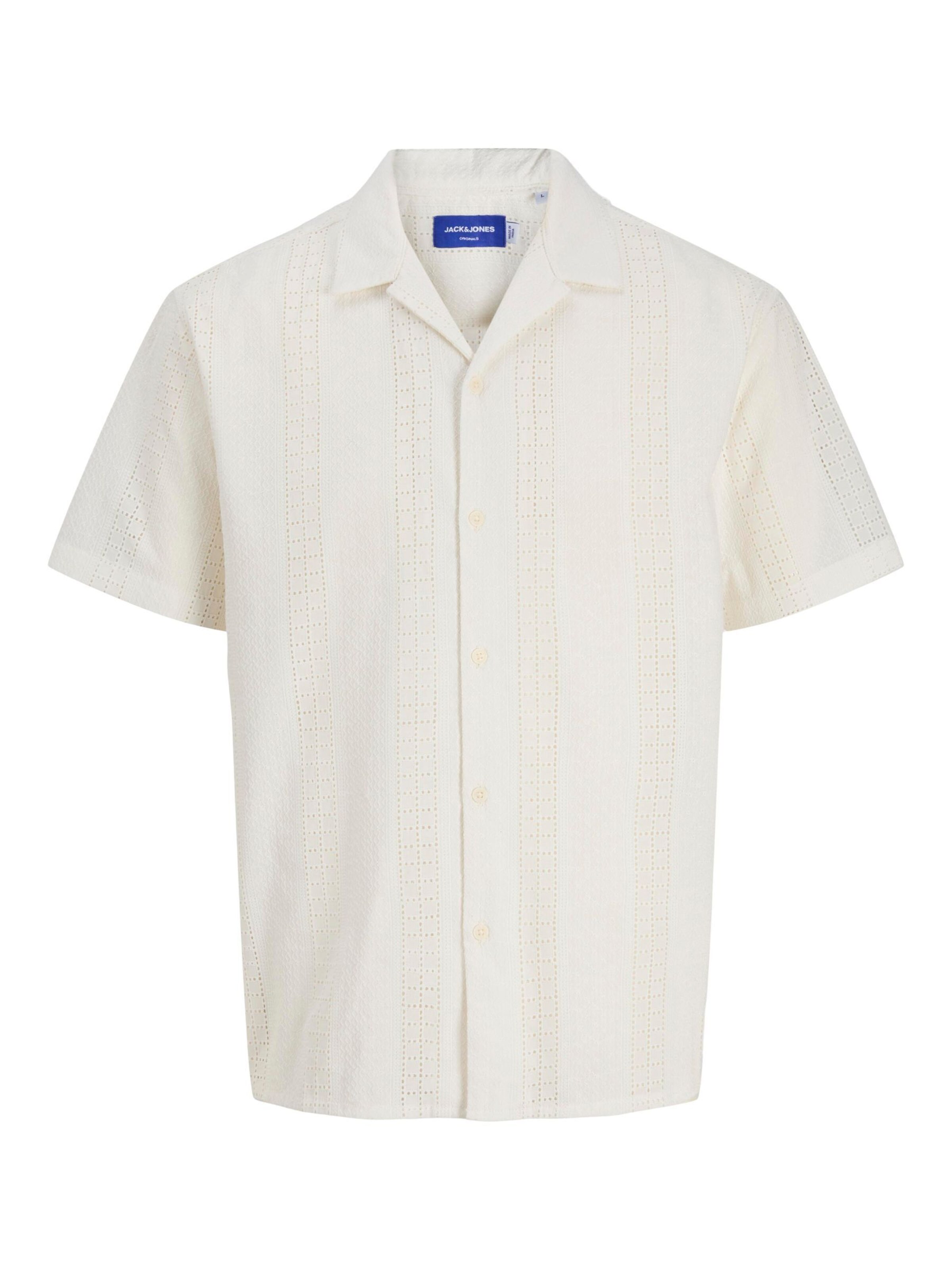 JACK & JONES Рубашка 'JORSUMMER LUKE' в Белый: спереди
