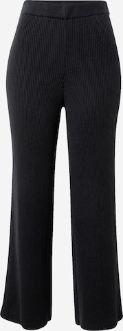 MAKIAWide Leg/ Široke nogavice Hlače 'River' - crna boja: prednji dio
