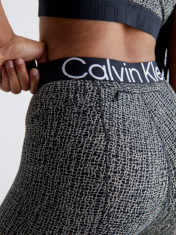 Calvin Klein Sport Skinny Sporthose in Beige