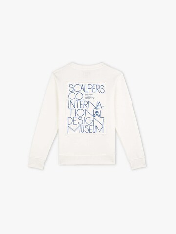 Scalpers Sweatshirt 'Museum' in White