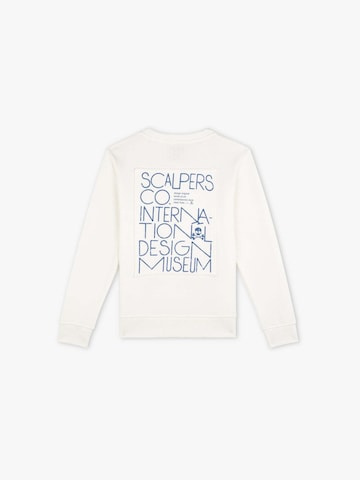 Scalpers Sweatshirt 'Museum' i hvid