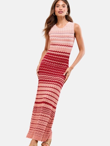 Lipsy Gebreide jurk in Roze: voorkant