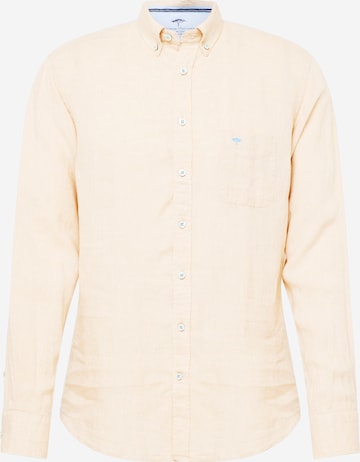 FYNCH-HATTON Regular fit Button Up Shirt in Beige: front