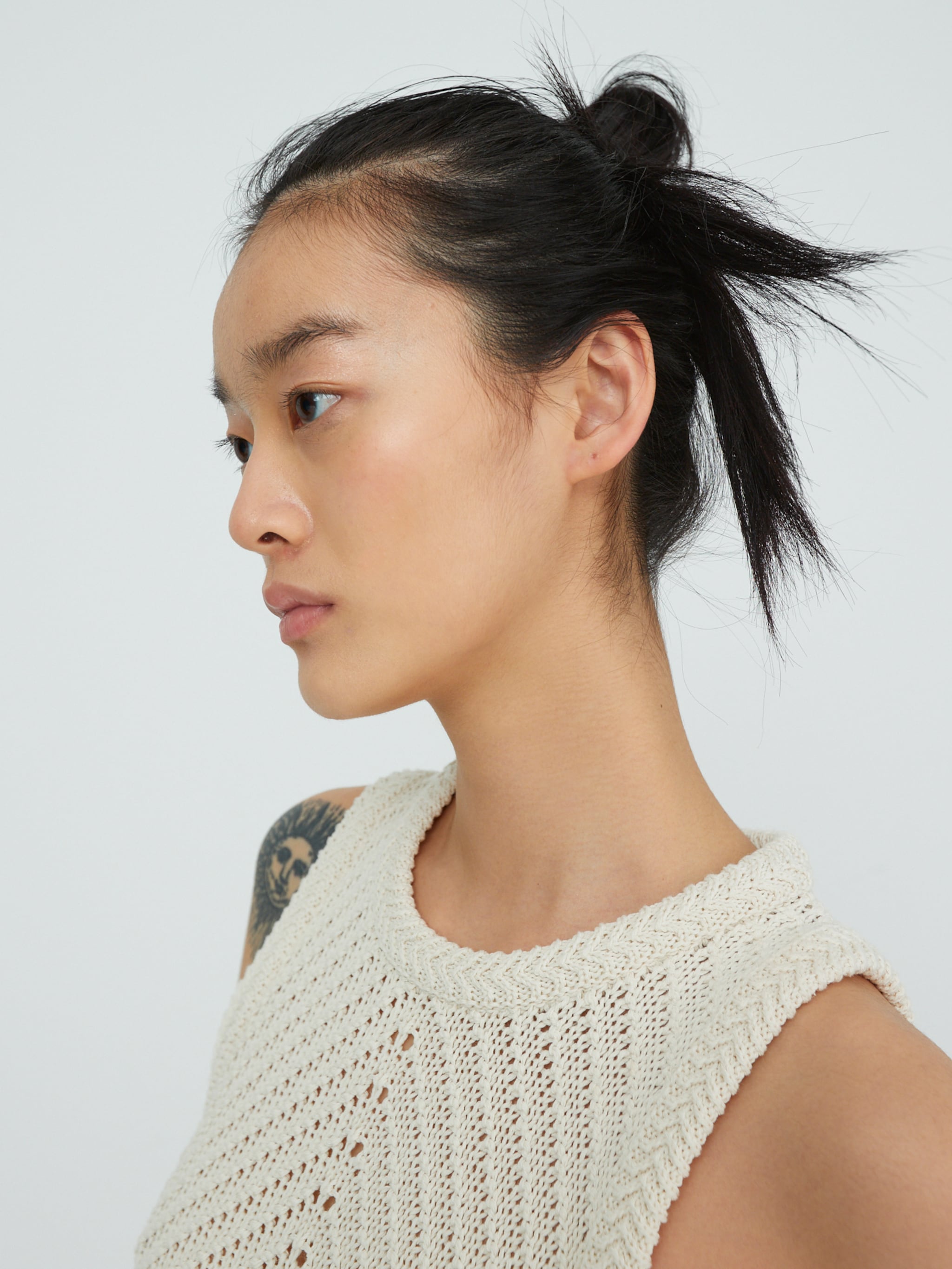 EDITED Producten Gebreide jurk 'Leila' Lichtbeige