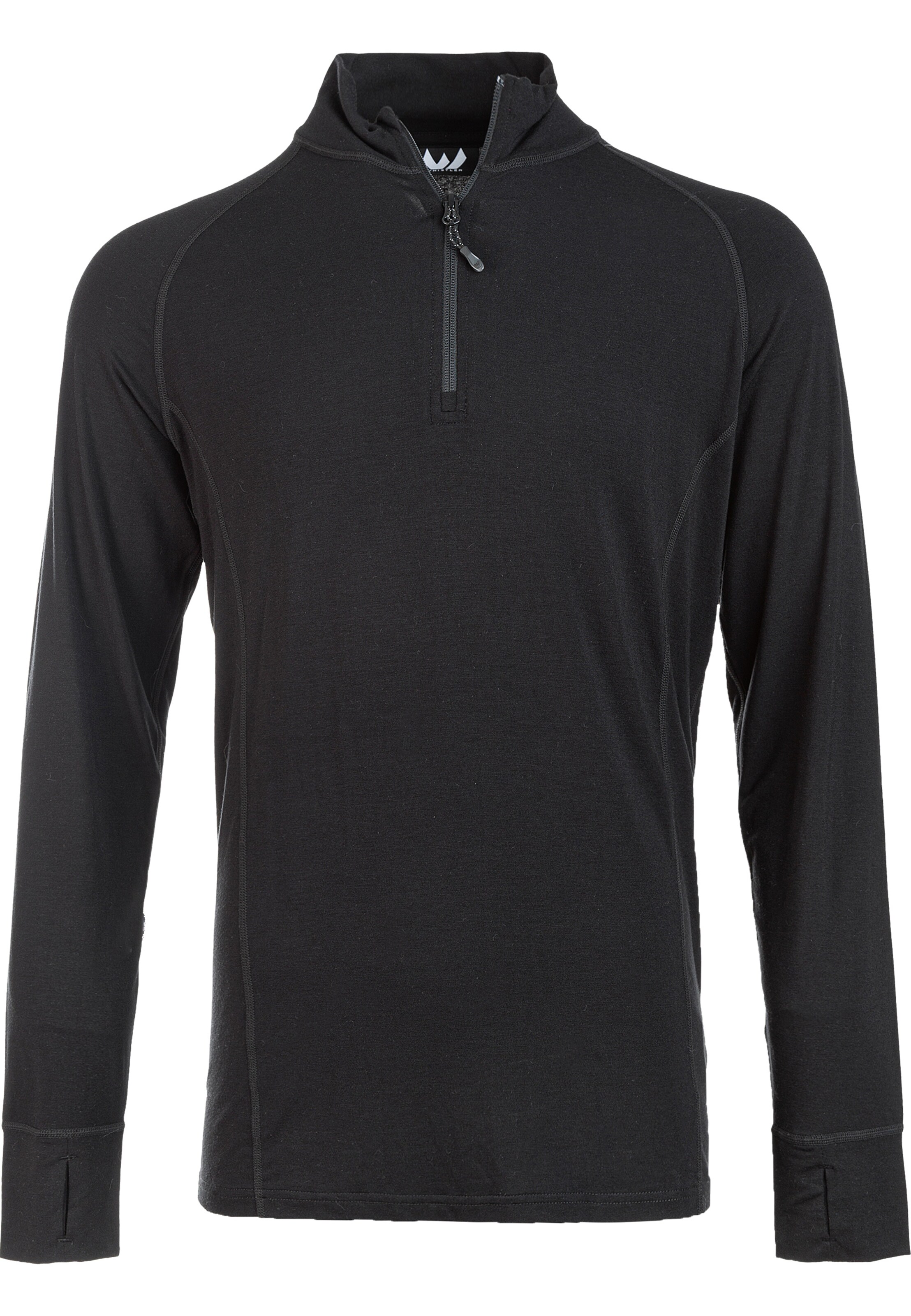 Whistler Funktionsshirt 'Bosco' in Schwarz: Vorderseite