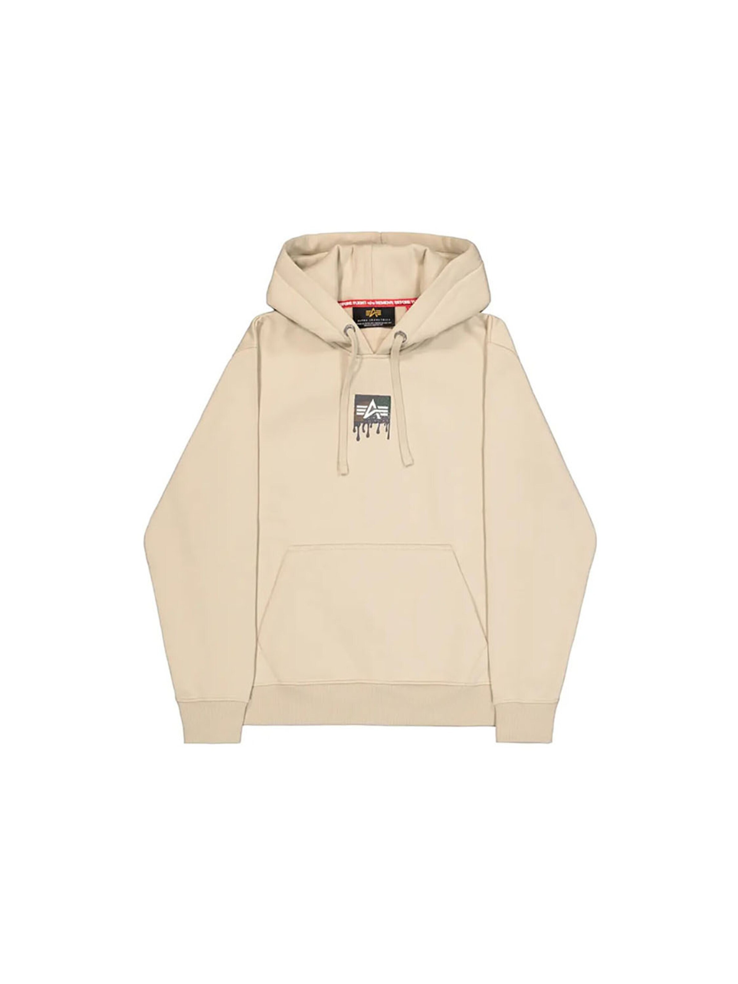 Bluză de molton de la ALPHA INDUSTRIES pe bej: față