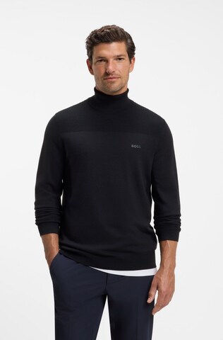 BOSS Pullover ' Momentum' in Blau: Vorderseite