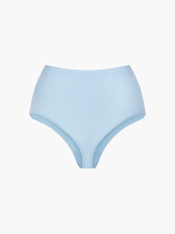 cfab (formerly creamy fabrics) String 'Seamless High-Waist Tanga' in Blue: front