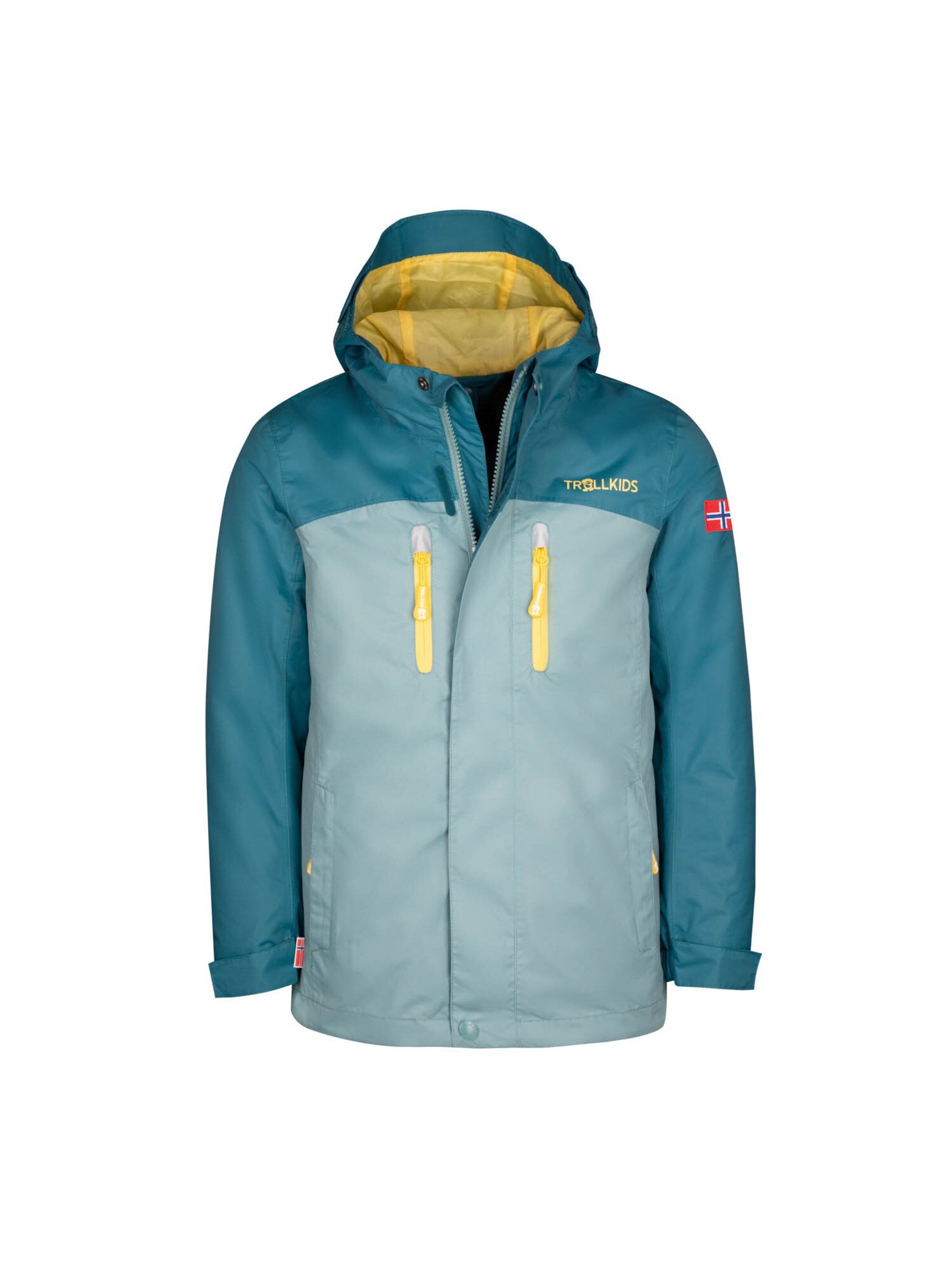 TROLLKIDS Outdoor jacket in Green: front